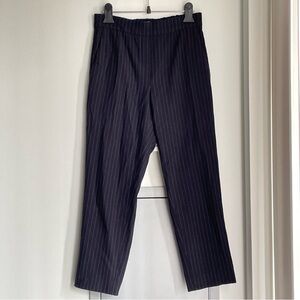 ARITZIA BABATON Classic Navy Pinstripe Dress Pants
